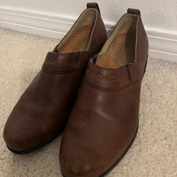 Ariat Brown leather clog slip on - Picture 4 of 6